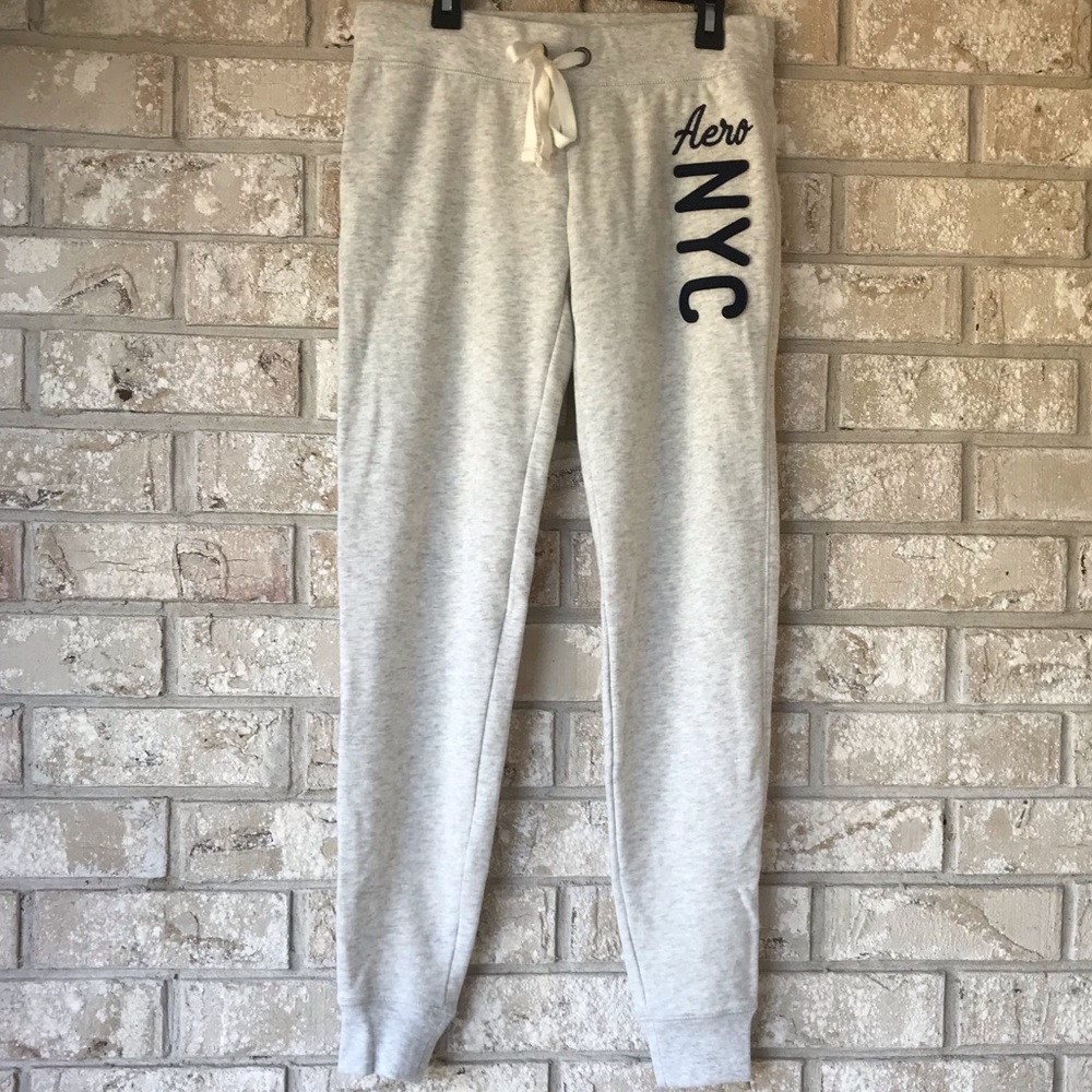 XS, Gray Aero sweatpants.